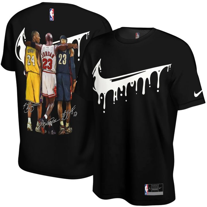 Kobe Bryant, Michael Jordan, Lebron James x Chicago Bulls x Los Angeles Lakers Unisex T-Shirt