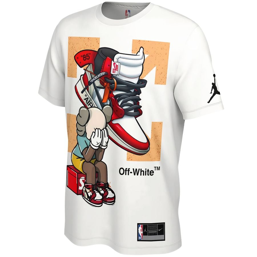 Nike x Air Jordan x Off White x Kaws Street style Unisex T-Shirt