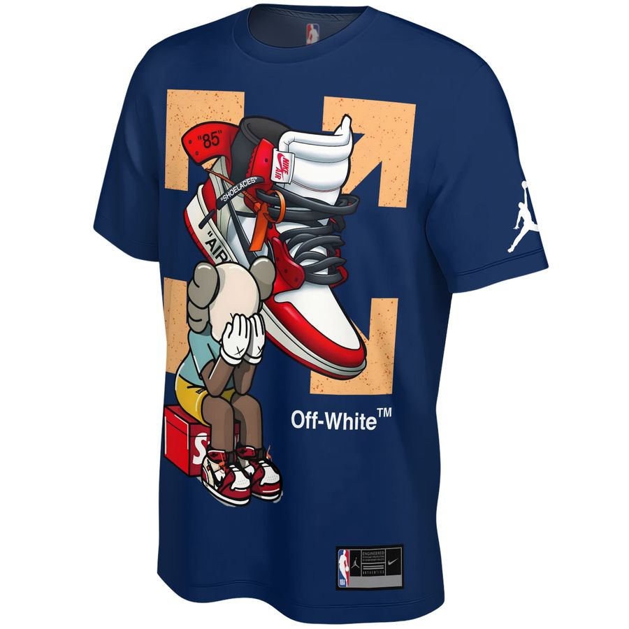 Nike x Air Jordan x Off White x Kaws Street style Unisex T-Shirt