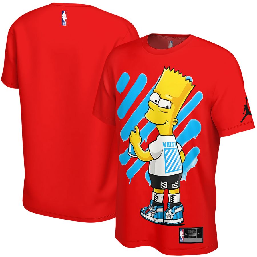 Off White x Bart Simpson Street style Unisex T-Shirt