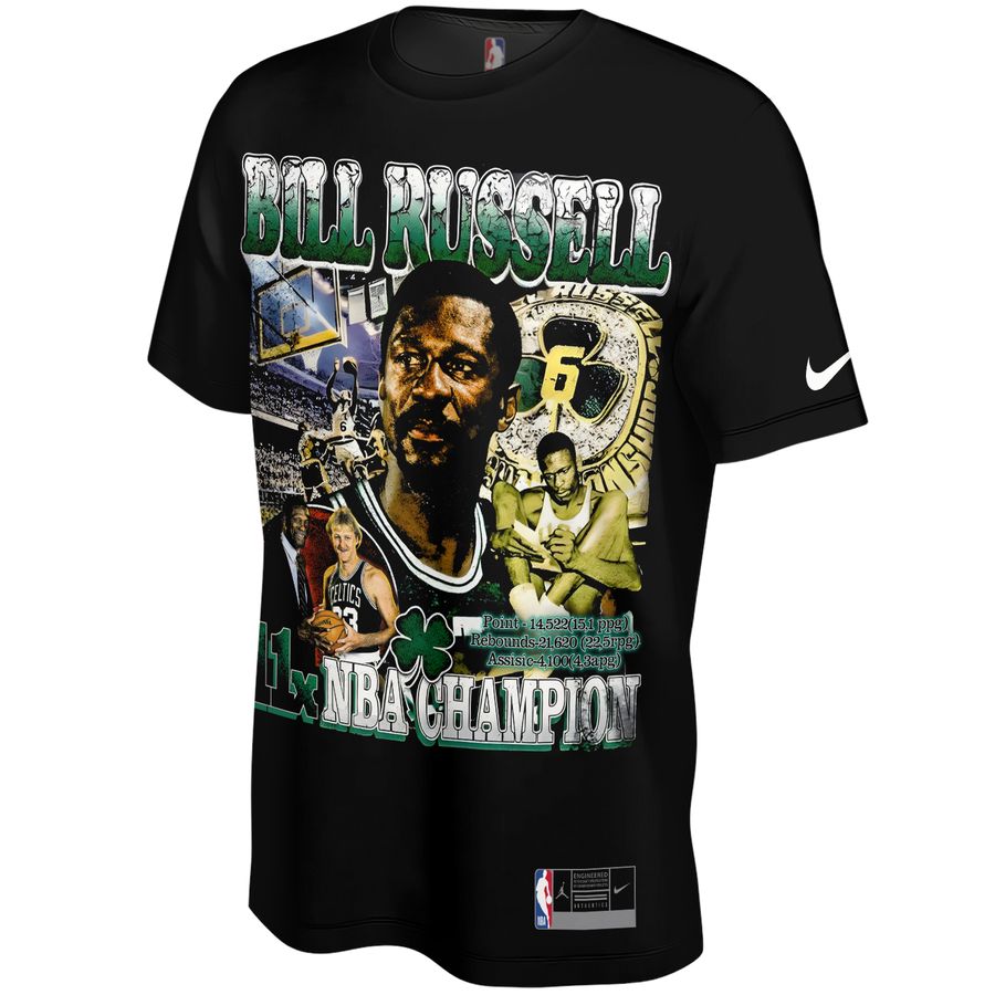 Bill Russell x Boston Celtics Bootleg Unisex T-Shirt