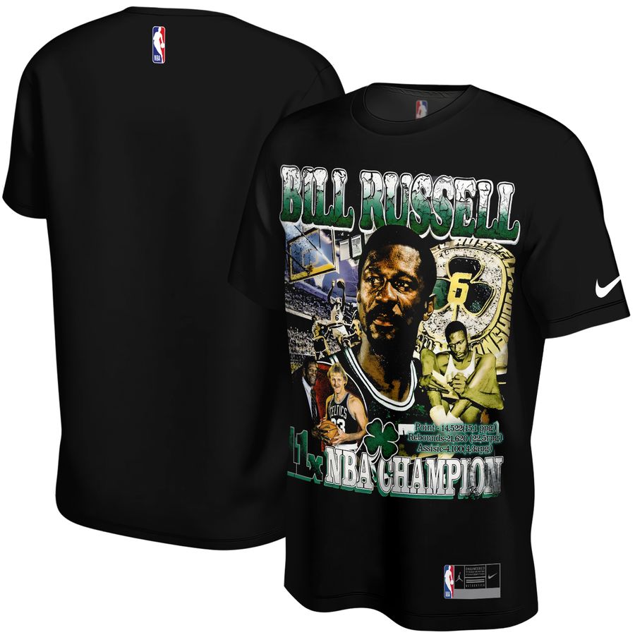 Bill Russell x Boston Celtics Bootleg Unisex T-Shirt