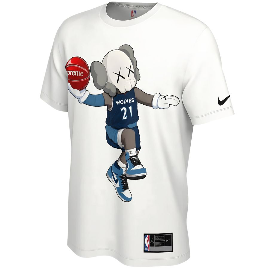 Minnesota Timberwolves x Kaws x Supreme Unisex T-Shirt