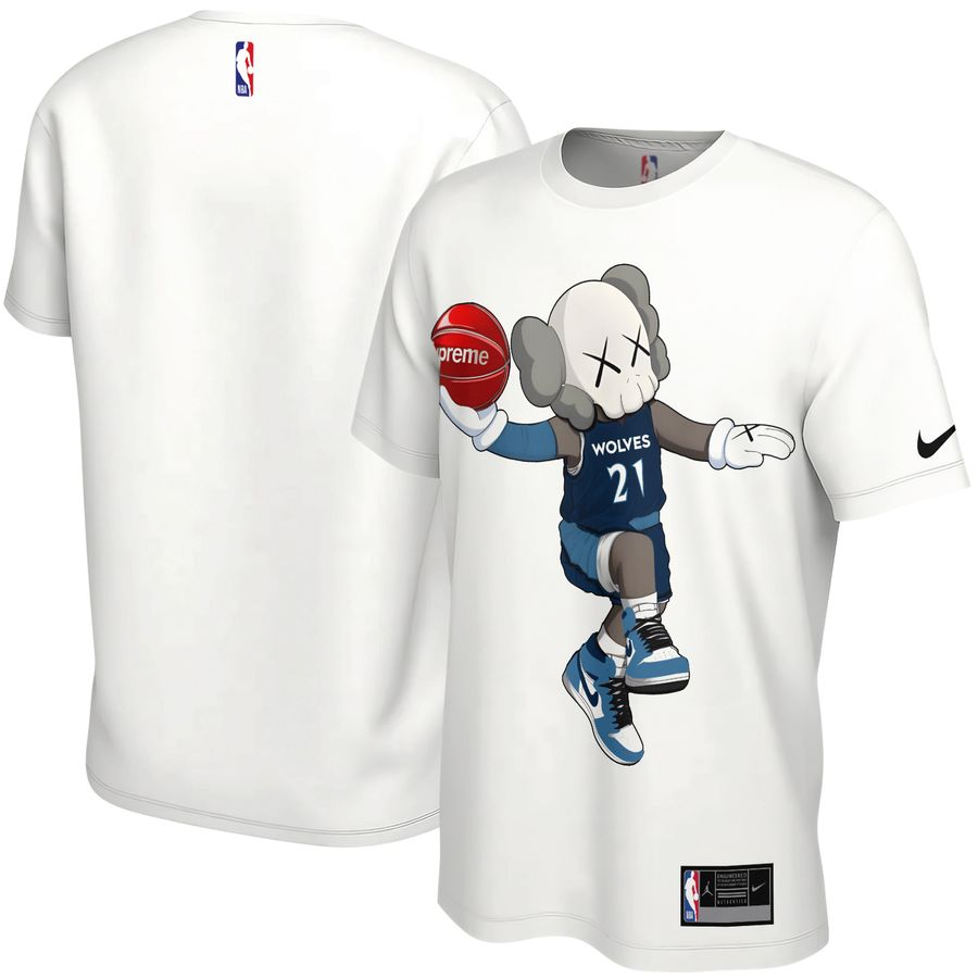 Minnesota Timberwolves x Kaws x Supreme Unisex T-Shirt