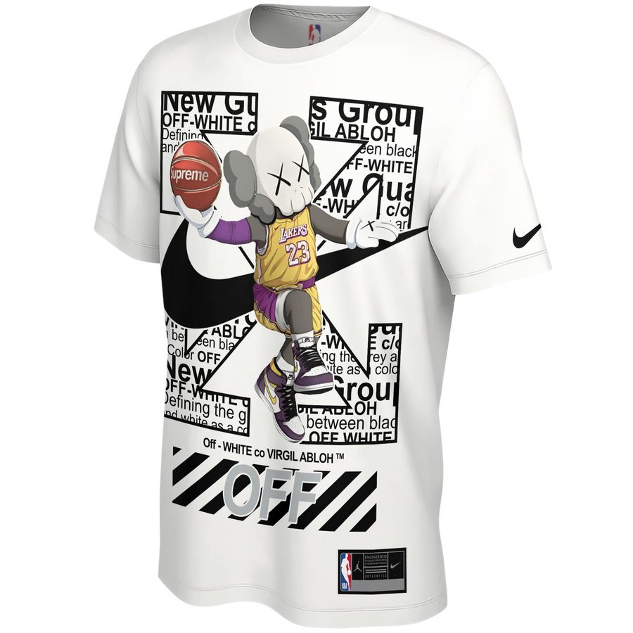 Kaws x Off White x Nice Street Style Unisex T-Shirt