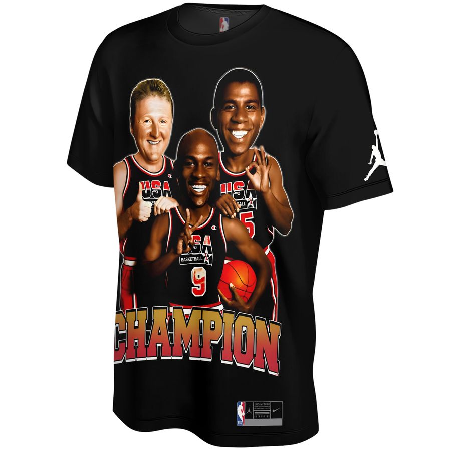 Michael Jordan, Larry Bird, Magic Johnson x Chicago Bulls, Boston Celtics, Los Angeles Lakers Unisex T-Shirt