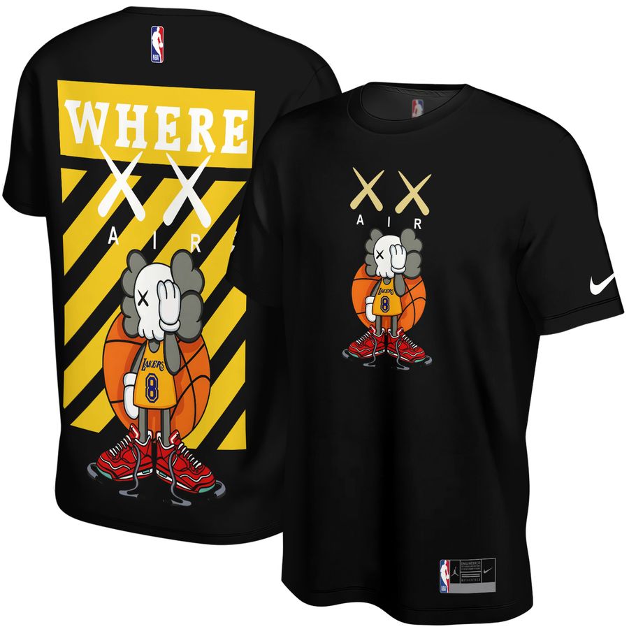 Off White x Kaws x Kobe Bryant Street Style Unisex T-Shirt