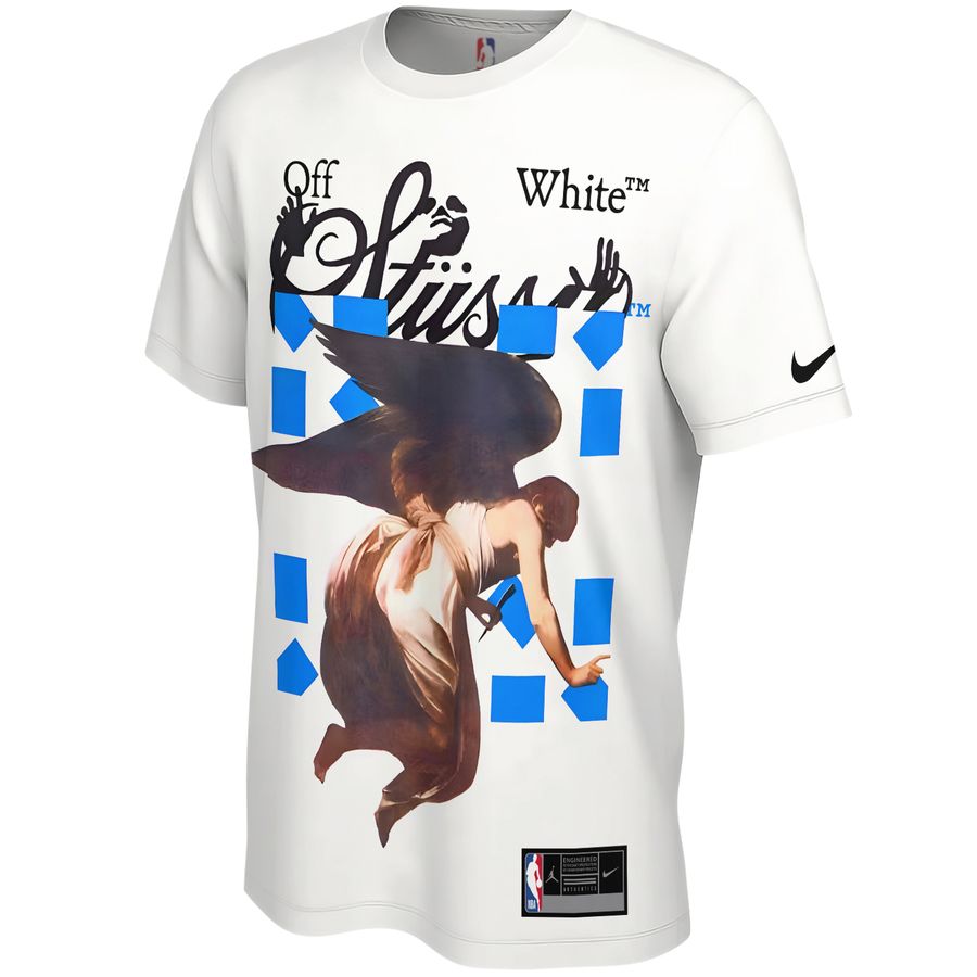 Stussy x Off White Street Style Unisex T-Shirt