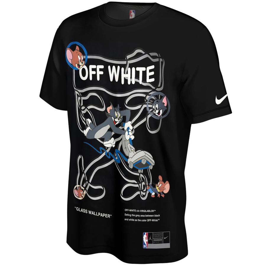 Tom & Jerry x Off White Street Style Unisex T-Shirt