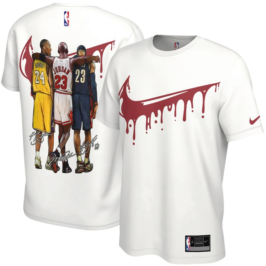 Kobe Bryant, Michael Jordan, Lebron James x Chicago Bulls x Los Angeles Lakers Unisex T-Shirt