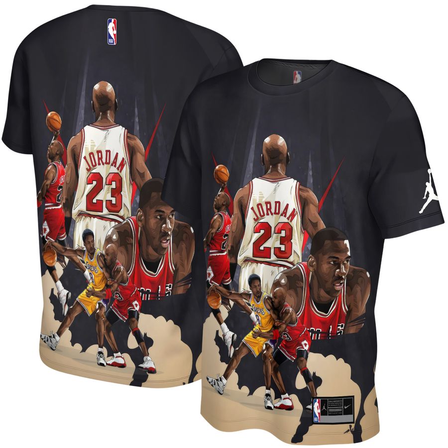 Jordan vs Kobe x Chicago Bulls x Los Angeles Lakers Unisex T-Shirt