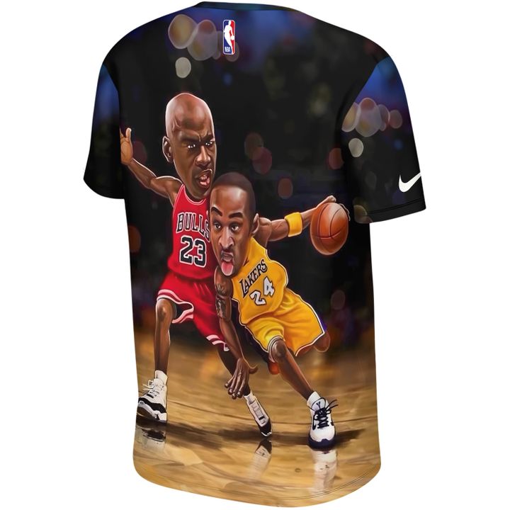 Jordan vs Kobe x Chicago Bulls x Los Angeles Lakers Unisex T-Shirt