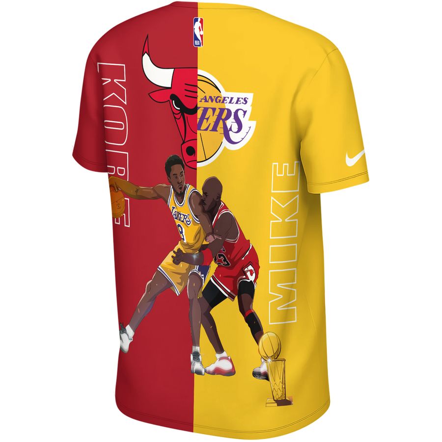 Kobe vs Jordan x Chicago Bulls x Los Angeles Lakers Unisex T-Shirt