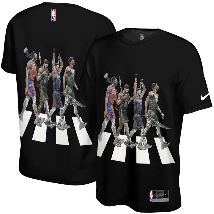 Joel Embiid, Jayson Tatum, Luka Doncic, Giannis Antetokounmpo x The Beatles Unisex T-Shirt