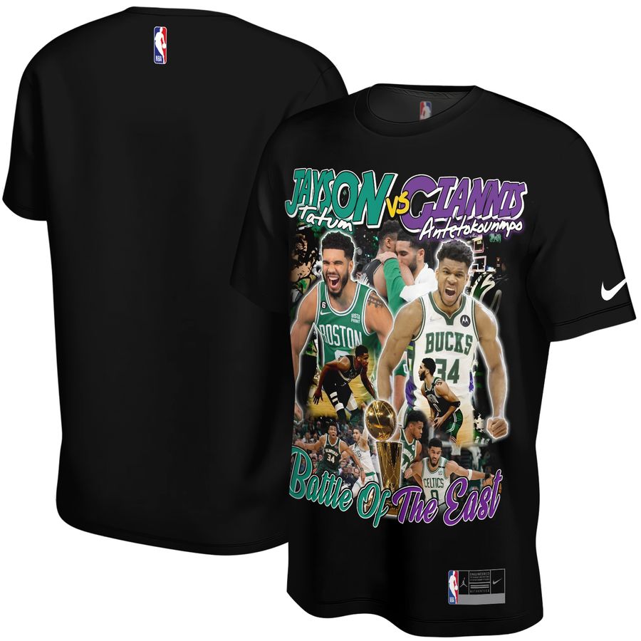 Jayson Tatum vs Giannis Antetokounmpo x Boston Celtics vs Milwaukee Bucks Unisex T-Shirt