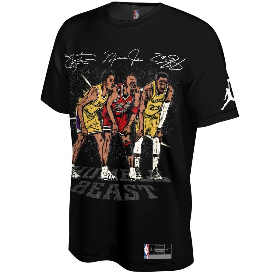 Michael Jordan, Kobe Bryant, Lebron James x Chicago Bulls, Los Angeles Lakers Unisex T-Shirt