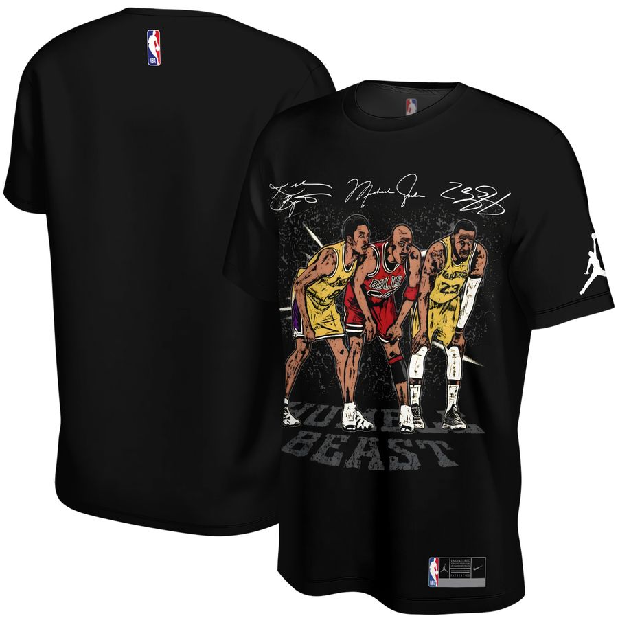 Michael Jordan, Kobe Bryant, Lebron James x Chicago Bulls, Los Angeles Lakers Unisex T-Shirt