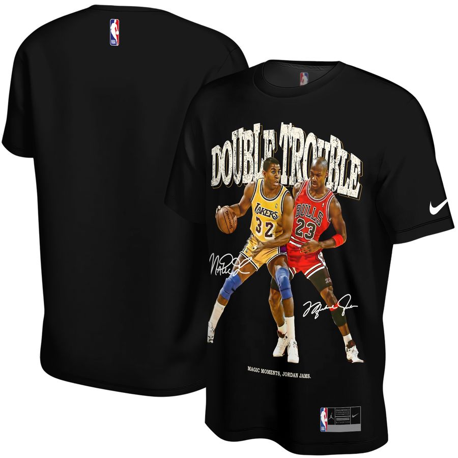 Michael Jordan vs Magic Johnson x Chicago Bulls, Los Angeles Lakers Unisex T-Shirt