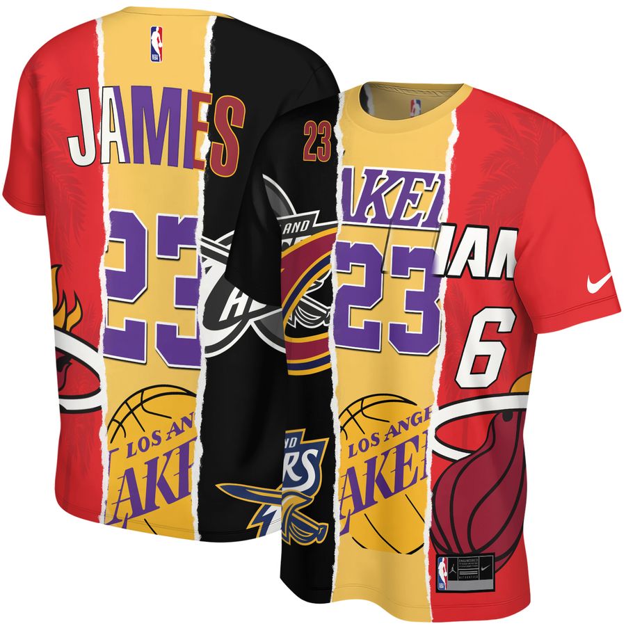 Lebron James x Miami Heat x Los Angeles Lakers x Cleveland Cavaliers Unisex T-Shirt