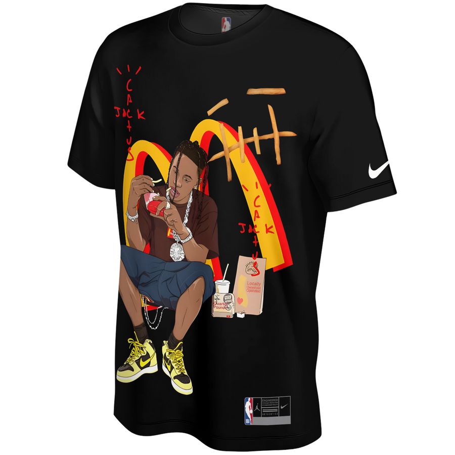 Street Style Travis Scott x Mc Donald Unisex T-Shirt