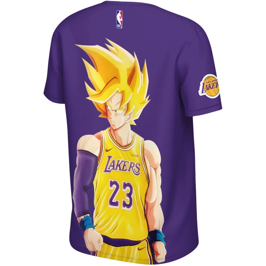 Goku x Lebron James x Los Angeles Lakers Unisex T-Shirt