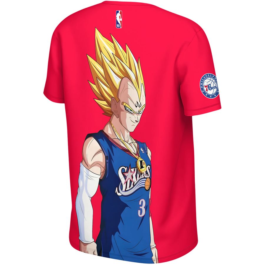 Vegeta x Allen Iverson x Philadelphia 76ers Unisex T-Shirt