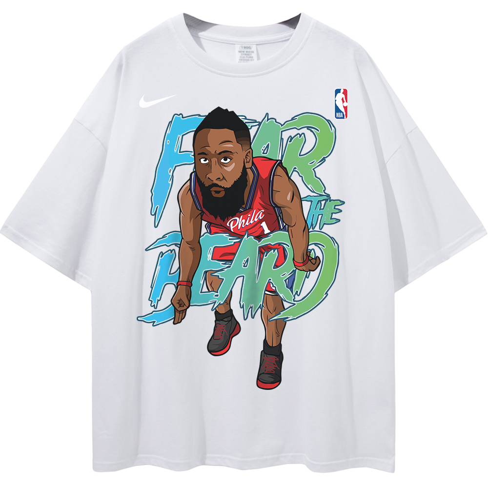 James Harden Philadelphia 76ers NBA Streetwear Unisex Oversized T-Shirt