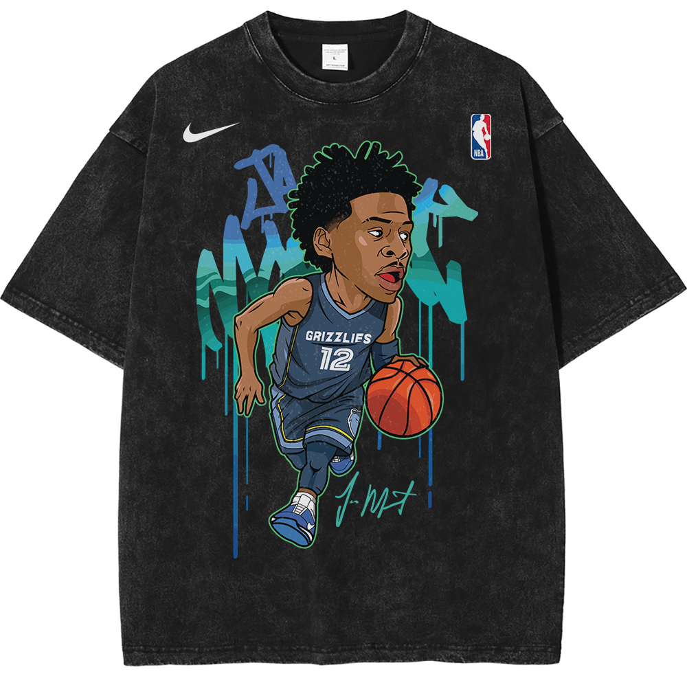 Ja Morant Memphis Grizzlies NBA Streetwear Vintage Unisex Oversized T-Shirt