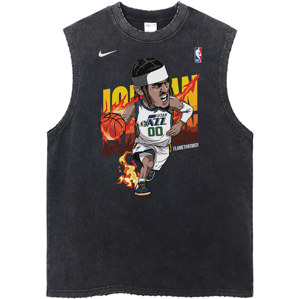 Jordan Clarkson Utah Jazz NBA Streetwear Vintage Unisex Tank Top