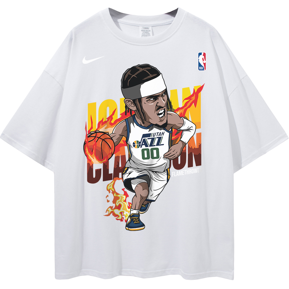 Jordan Clarkson Utah Jazz NBA Streetwear Unisex Oversized T-Shirt