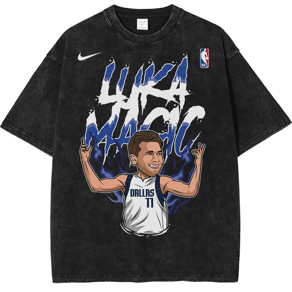 Luka Doncic Dallas Mavericks NBA Streetwear Vintage Unisex Oversized T-Shirt