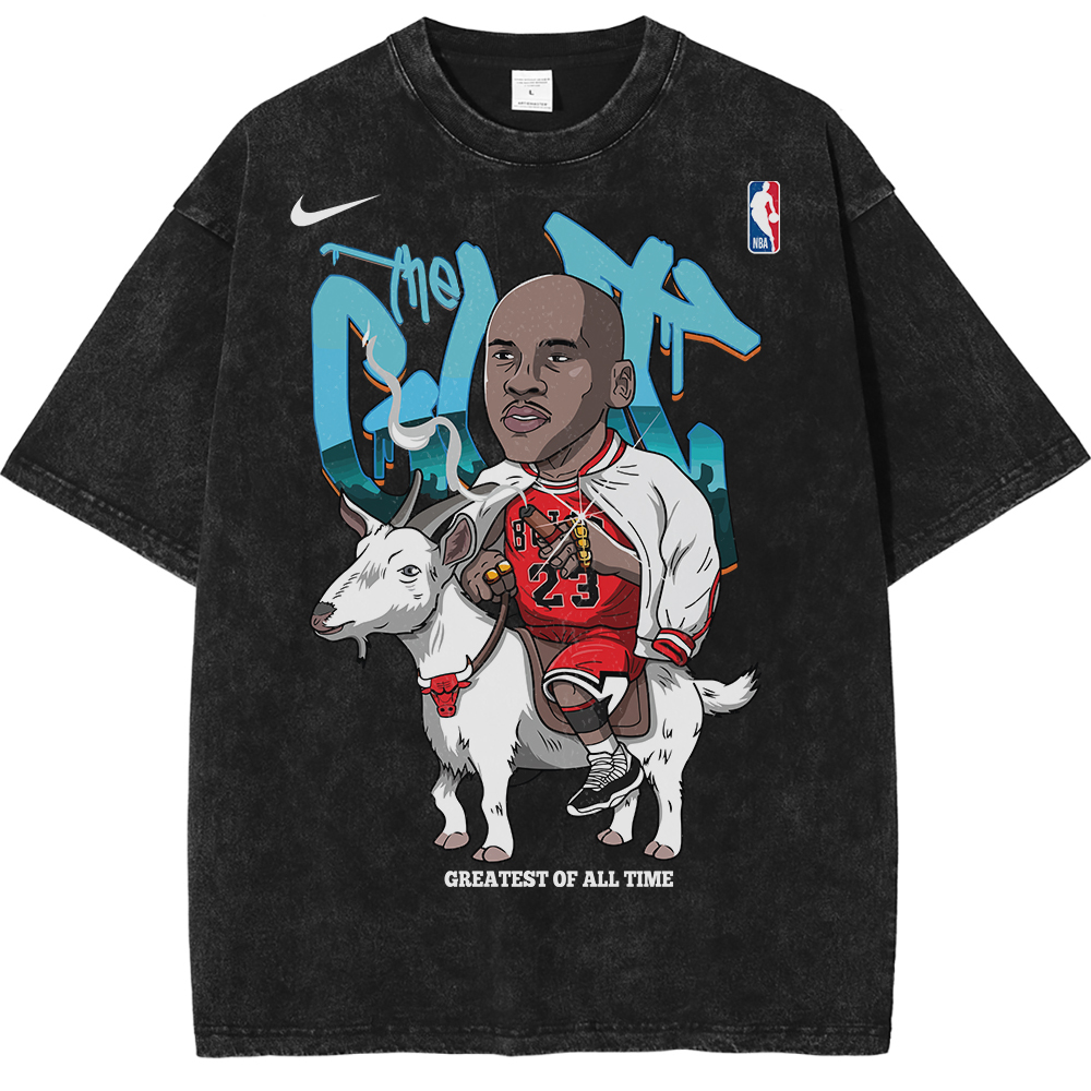 Michael Jordan Chicago Bulls NBA Streetwear Vintage Unisex Oversized T-Shirt