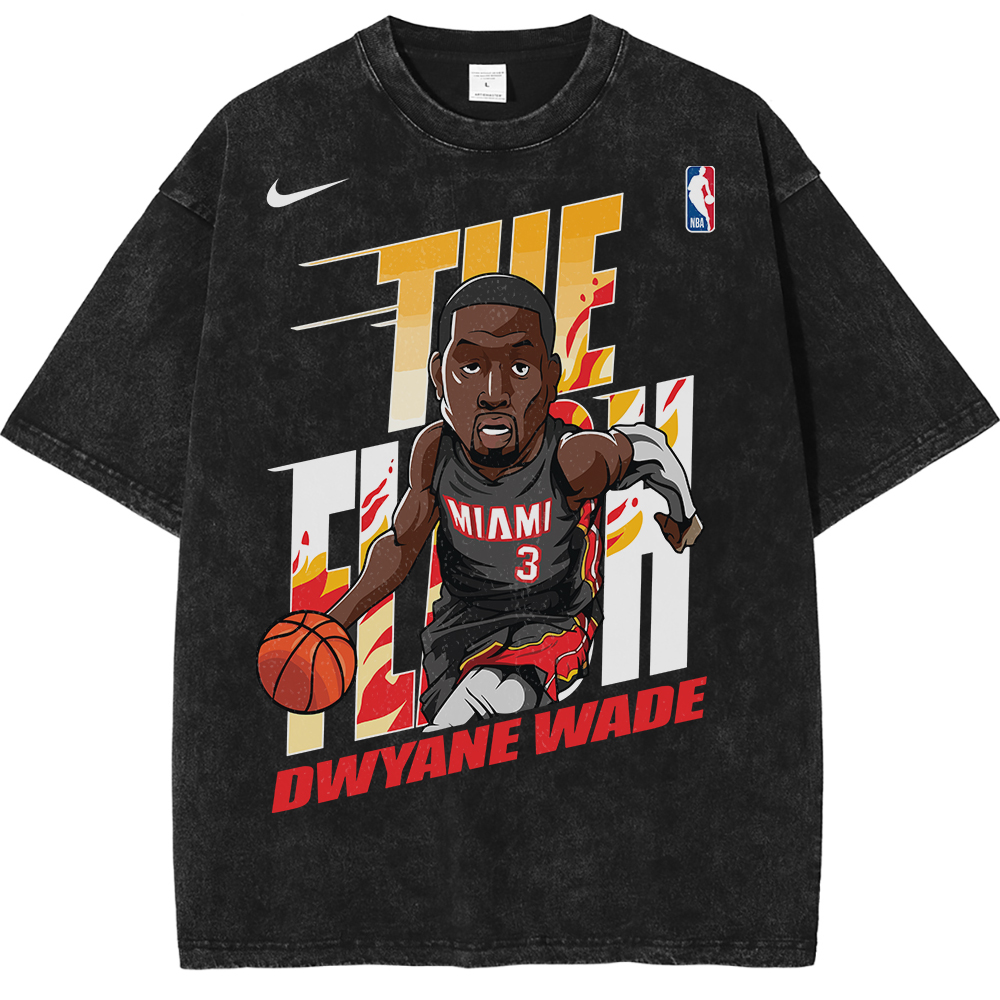 Dwyane Wade Miami Heat NBA Streetwear Vintage Unisex Oversized T-Shirt