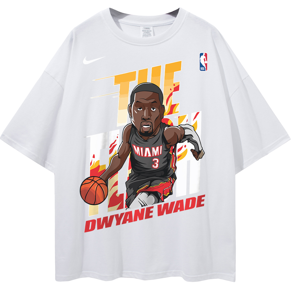 Dwyane Wade Miami Heat NBA Streetwear Unisex Oversized T-Shirt