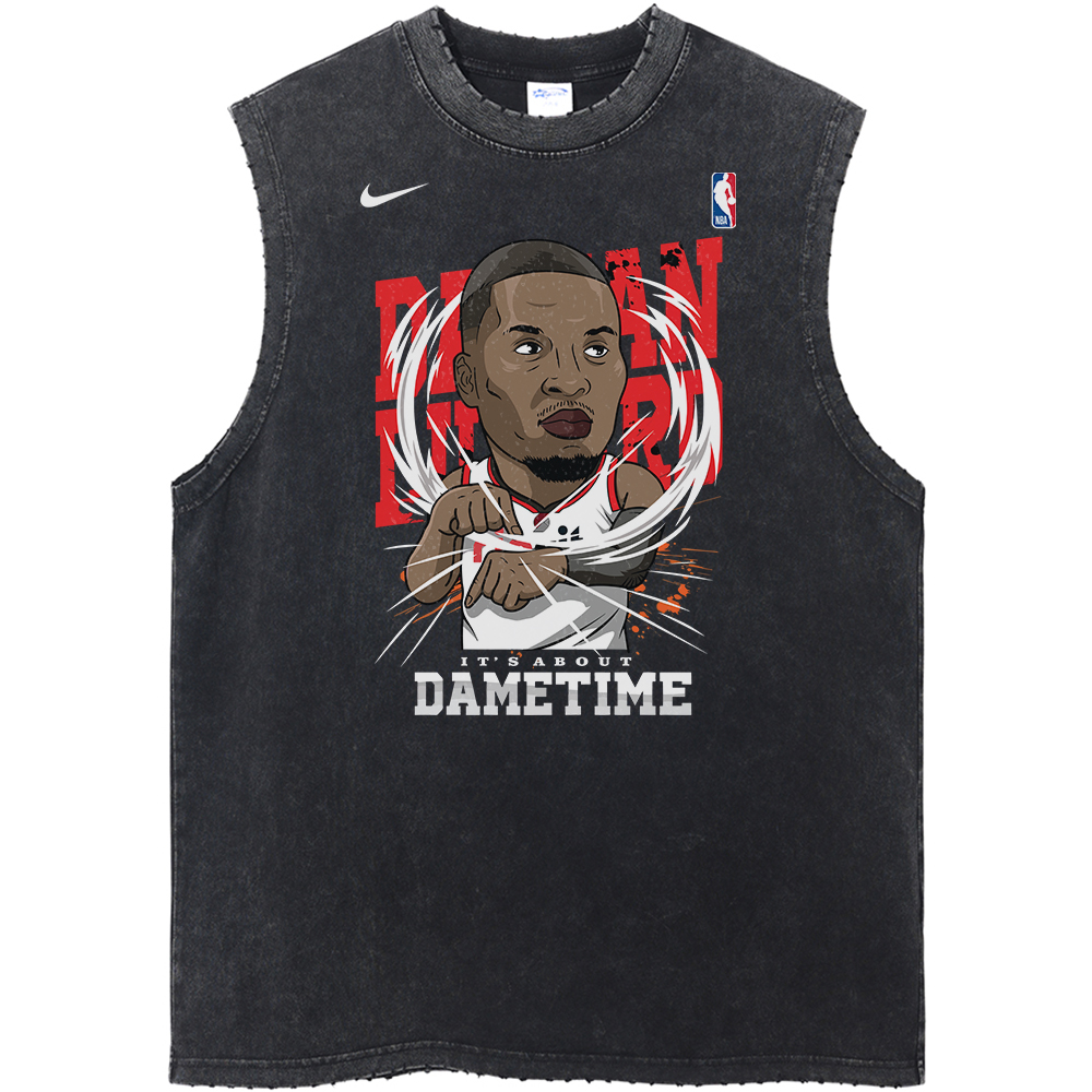 Dame Time Damian Lillard Portland Trail Blazers NBA Streetwear Vintage Unisex Tank Top