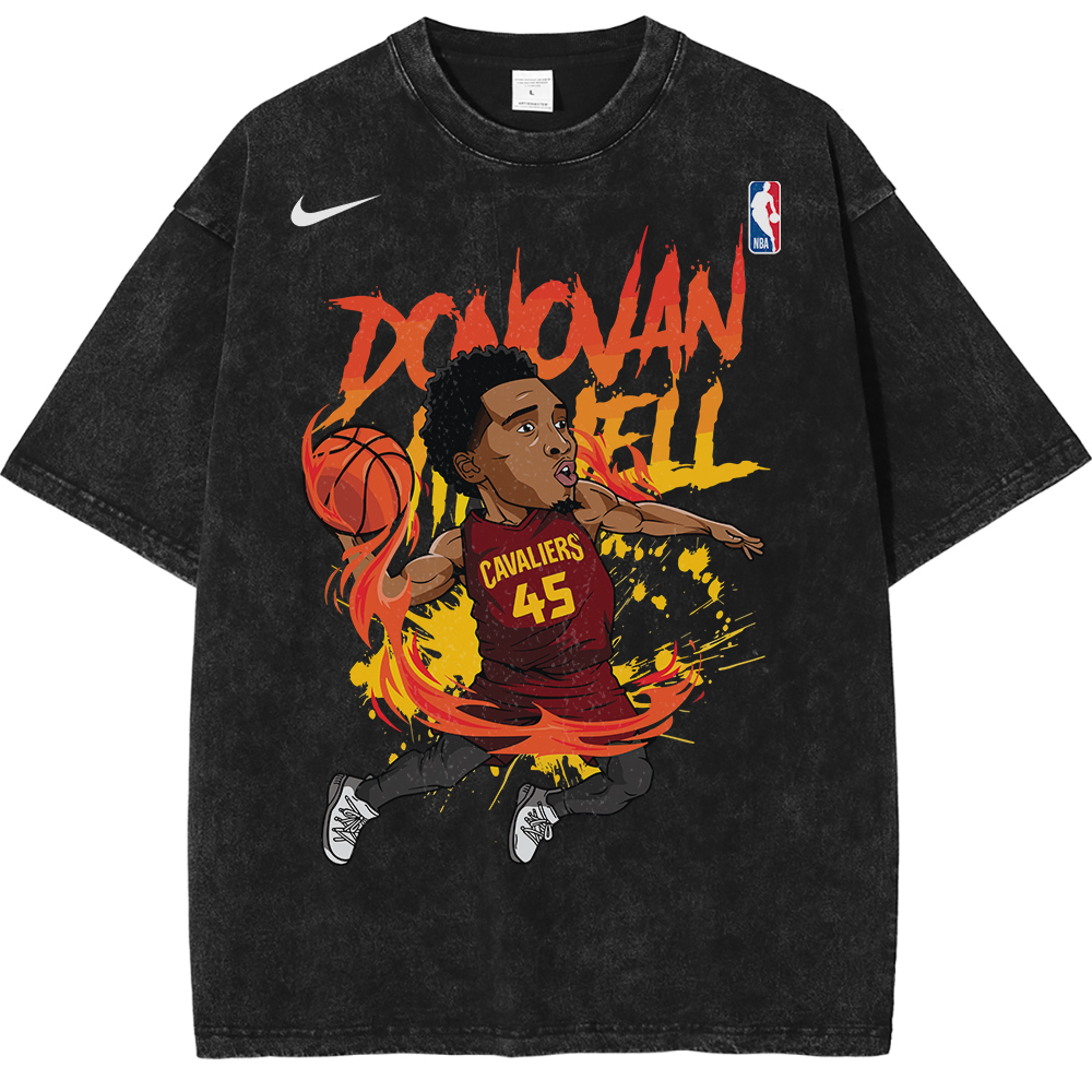 Donovan Mitchell Cleveland Cavaliers NBA Streetwear Vintage Unisex Oversized T-Shirt