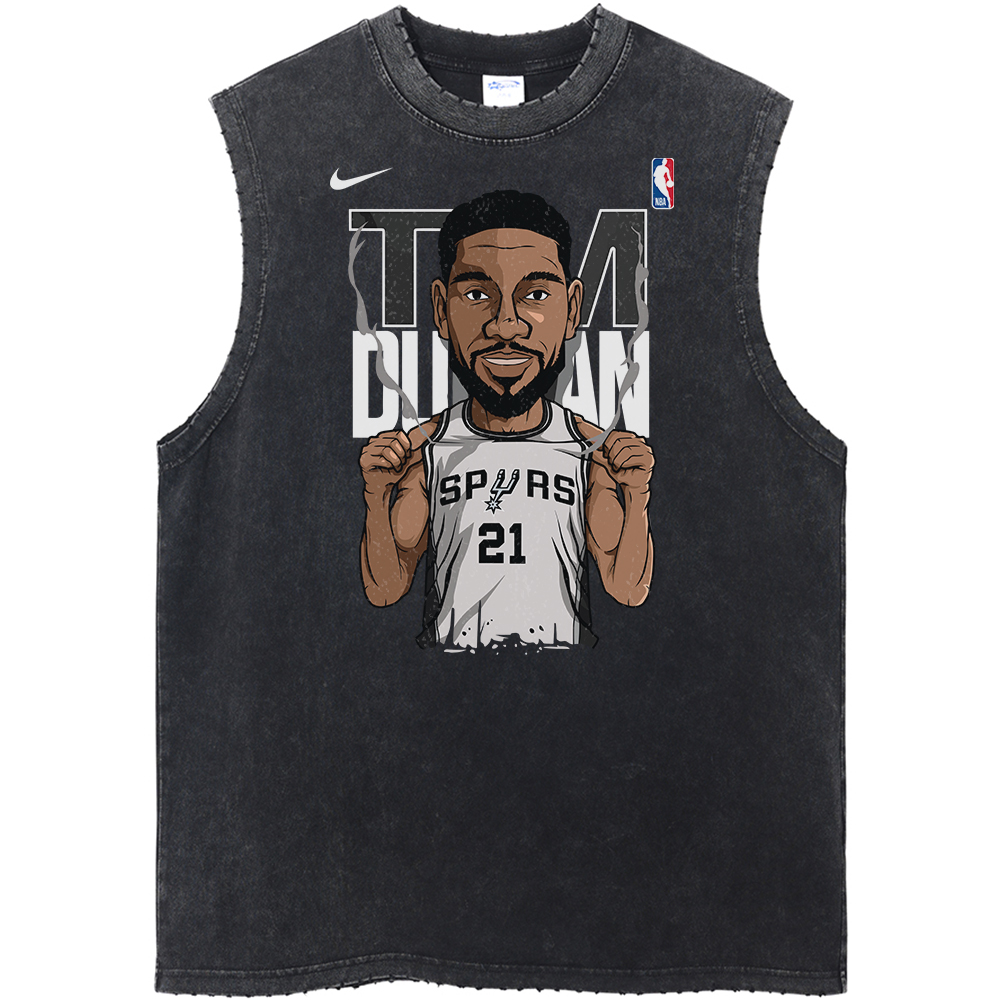 Tim Duncan San Antonio Spurs NBA Streetwear Vintage Unisex Tank Top