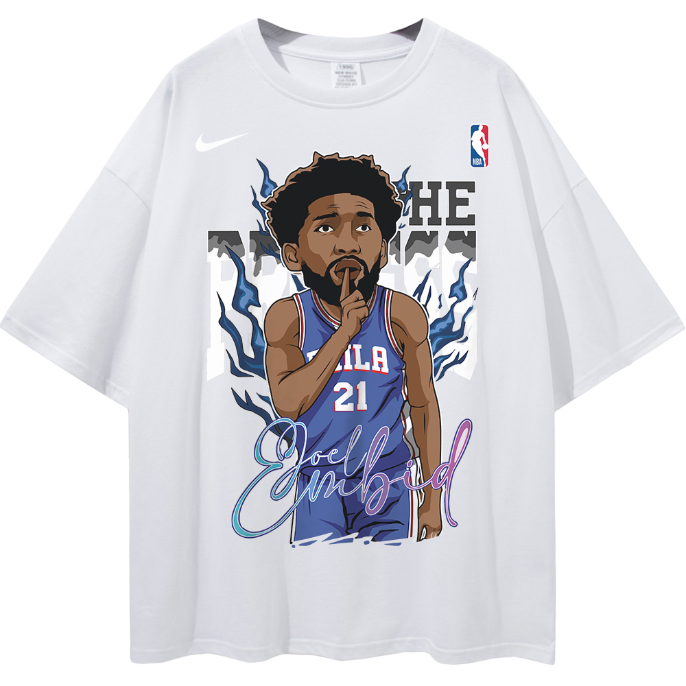 Joel Embiid Philadelphia 76ers NBA Streetwear Unisex Oversized T-Shirt