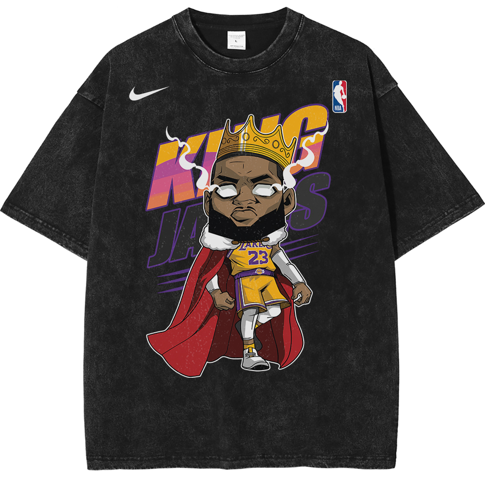 LeBron James Los Angeles Lakers NBA Streetwear Vintage Unisex Oversized T-Shirt