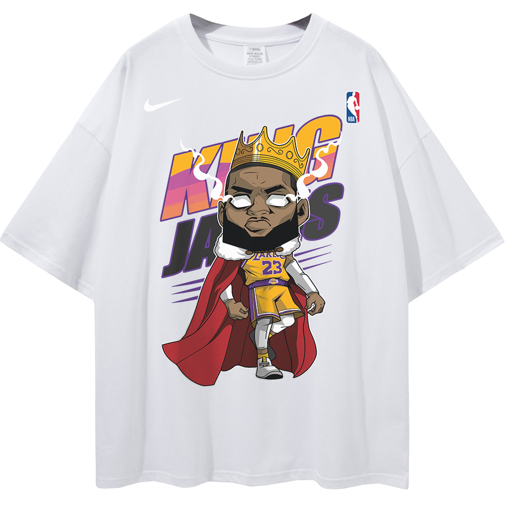 LeBron James Los Angeles Lakers NBA Streetwear Unisex Oversized T-Shirt