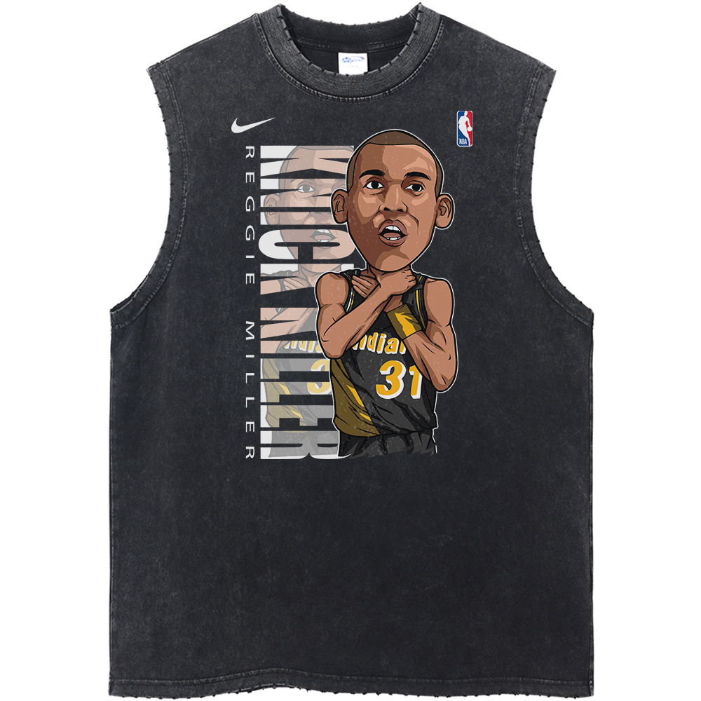 Reggie Miller Indiana Pacers NBA Streetwear Vintage Unisex Tank Top