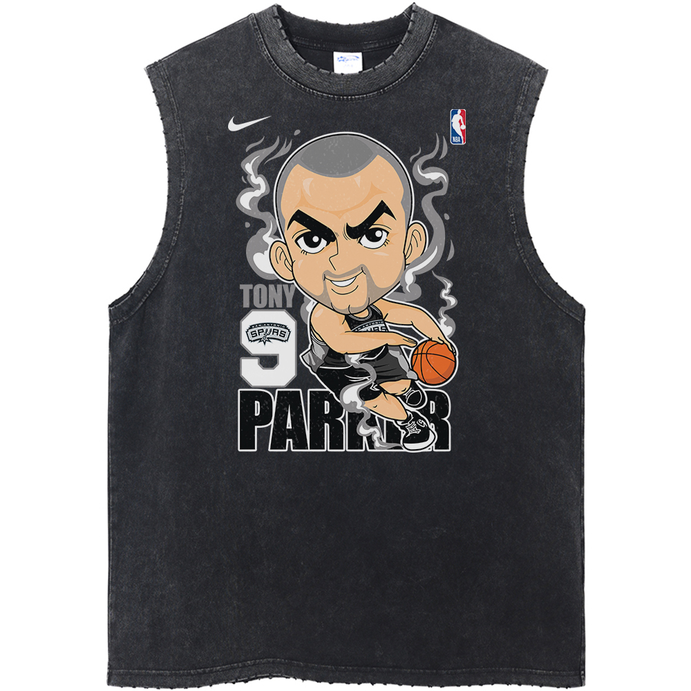 Tony Parker San Antonio Spurs NBA Streetwear Vintage Unisex Tank Top