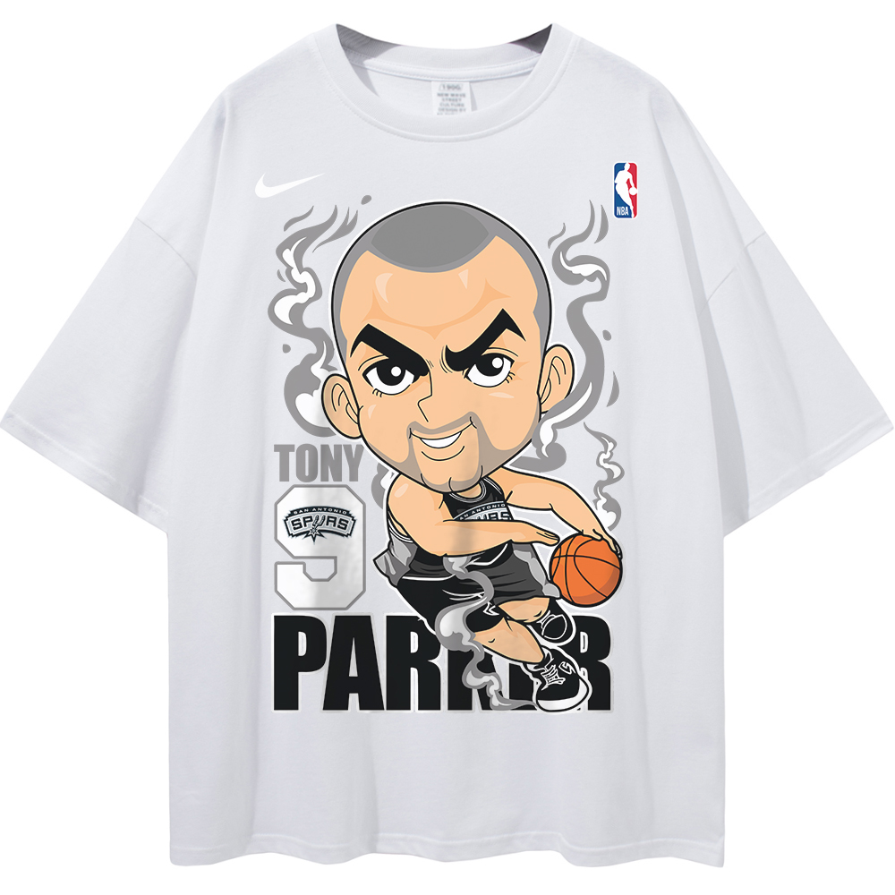 Tony Parker San Antonio Spurs NBA Streetwear Unisex Oversized T-Shirt