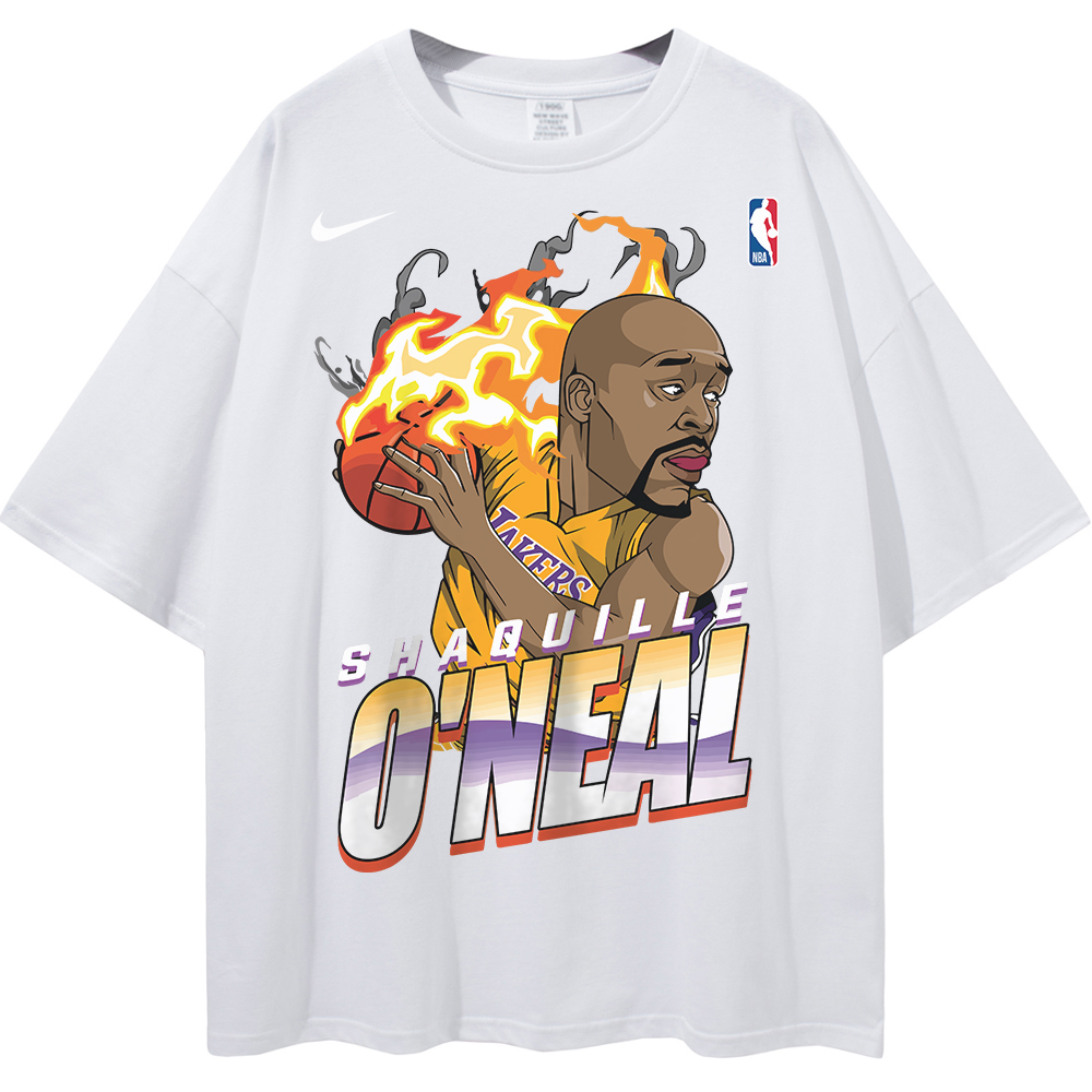 Shaquille O'Neal Los Angeles Lakers NBA Streetwear Unisex Oversized T-Shirt