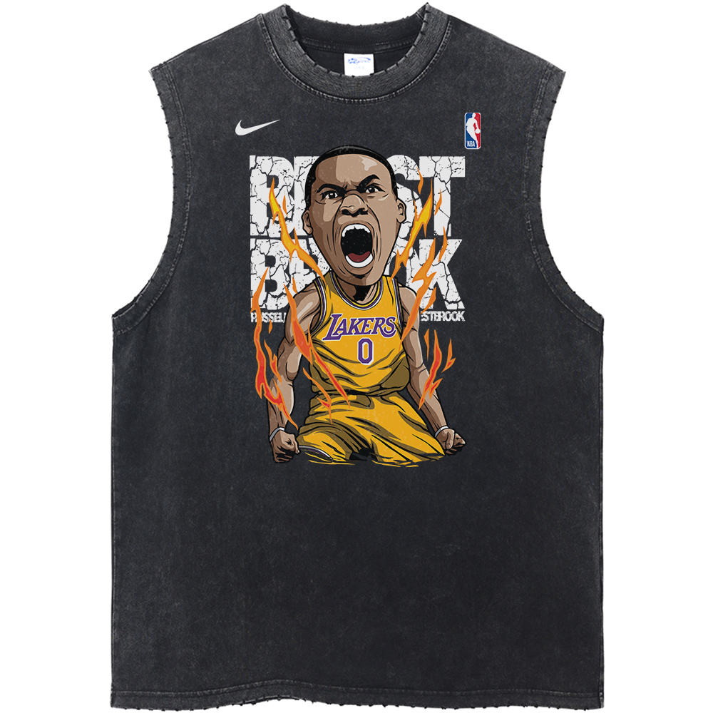 Russell Westbrook Los Angeles Lakers NBA Streetwear Vintage Unisex Tank Top