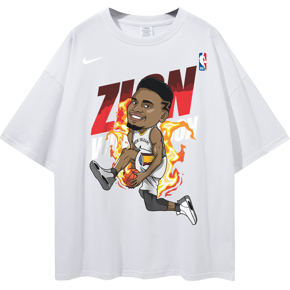 Zion Williamson New Orleans Pelicans NBA Streetwear Unisex Oversized T-Shirt