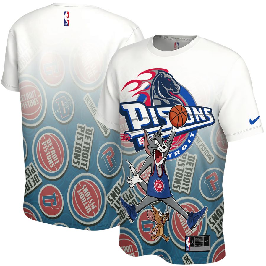 Detroit Pistons x Tom and Jerry Unisex T-Shirt