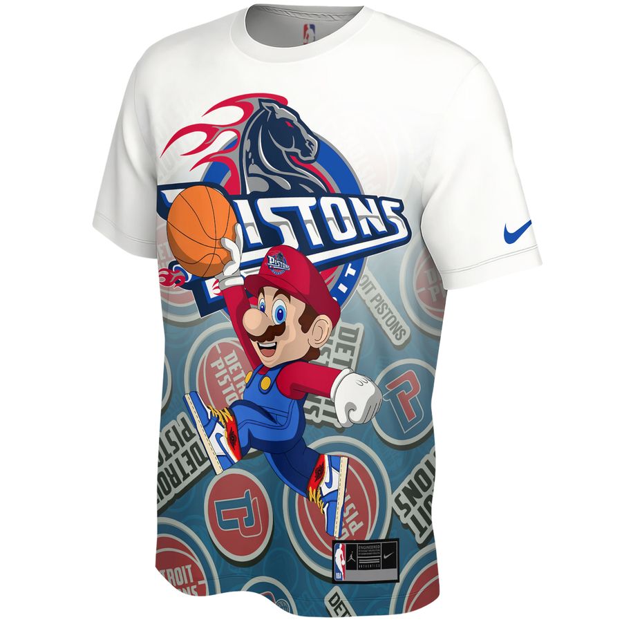 Mario x Detroit Pistons Unisex T-Shirt