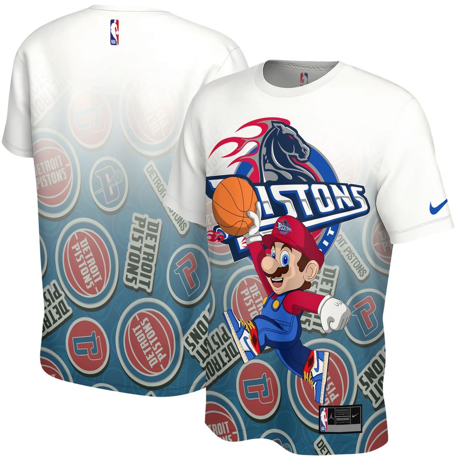 Mario x Detroit Pistons Unisex T-Shirt